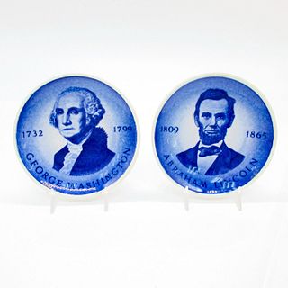 2 Royal Copenhagen Mini Plates, Presidents