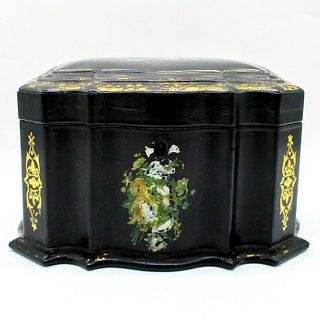Antique Black Lacquer Box