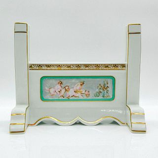 Hibel Gilded Porcelain Plaque Stand