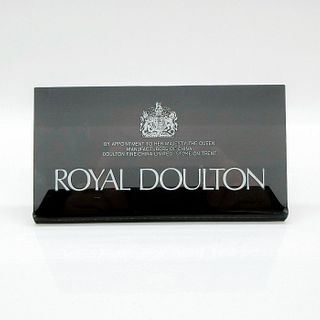 Vintage Royal Doulton Plastic Dealer Display Plaque