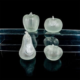 4pc Italian Glass Fruit and Vegetables