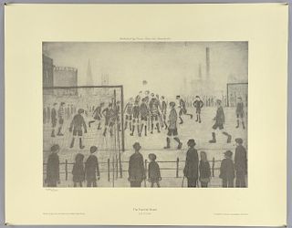 L.S. Lowry (1887-1976) (after) 'Football Match', offset lithograph, numbered 1485/1500, unsigned. Pu