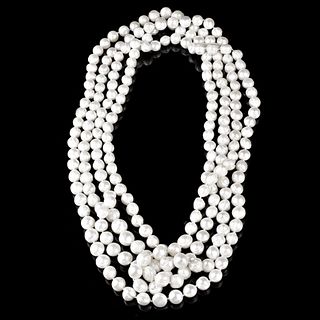 144" Baroque Pearl Necklace