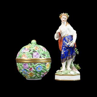 Herend and Dresden Porcelain Items