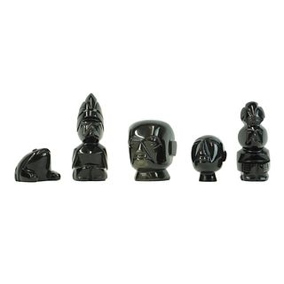Black Obsidian Figurines