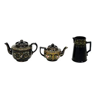 Antique Pottery Teapots and Jug