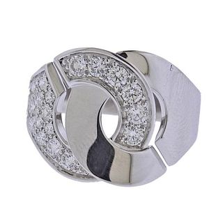 Dinh Van Menottes R16 18k Gold Diamond Ring