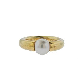 Cartier 18k Gold Pearl Ring
