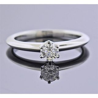 Tiffany &amp; Co 0.28ct D VS2 Diamond Engagement Ring