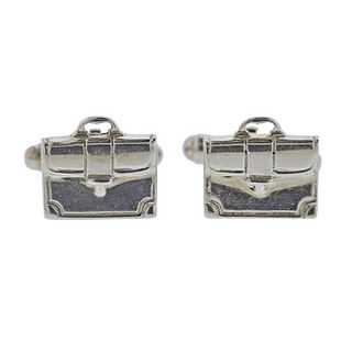 Tiffany &amp; Co Silver Briefcase Cufflinks