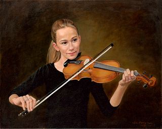 Leah Hopkins Henry ''Amanda with Violin''