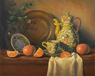 Lillian Forziat ''Tuscany Demitasse & Tangerines''