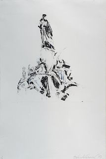 Belinda Channer, 'Mitzkawich', signed and dated '89, limited edition lithograph 1/6, 56.5cm x 38cm,T