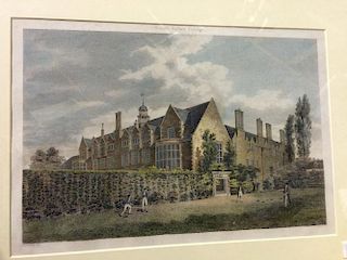 Sidney Sussex College, Cambridge, three engravings by Baldrey, Mackenzie or Le Keux, including the M