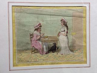 James Gillray (1756-1815), three 18th-early 19th century satirical cartoons, to include 'The Esplana