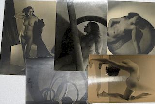 Josef Vetrovsky (Czech, 1897-1944) A selection of 8 gelatin silver prints and one other, including 5
