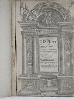 GUILLIM (John) A Display of Heraldrie, London: Printed by William Hall for Ralph Mab, 1611, early ed