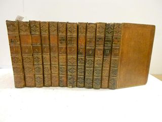 Literature, leather bound. SWIFT (Jonathan) Works, in 12 vols, 1760, 8vo, (including Guliver's Trave