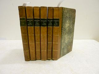 ROACH (John) Beauties of the Poets of Great Britain, 1794, 12mo, 24 parts in six volumes, engraved t