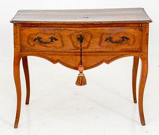 Louis XV Provincial Fruitwood Writing Table