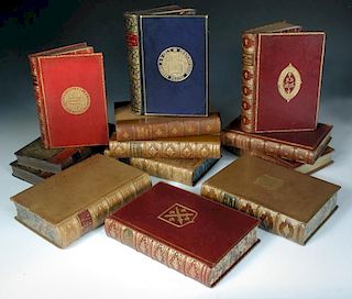 Literature, leather bound in 8vo, including prizes, various to include: JUSSERAND (J. J.) English Wa