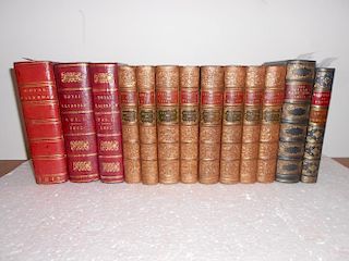 The Royal Kalendar for 1819, and 1824 in two vols., all in straight grained red morocco, a.e.g.; PRE