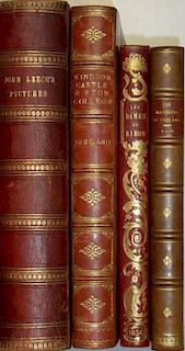 Bindings, 4to: NASH (J.), The Mansions of England, 1906; Les Dames de Byron: The Principal Female Ch