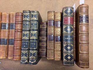 Literature, bindings. Twenty vols. including: BROWNING (E Barrett) Poems, 2 vols., New York 1850, 8v