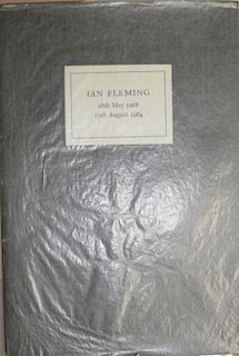 FLEMING (Ian) Memorial Service Address booklet, September 15th 1964, with accompanying letter hand s