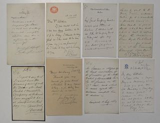 Collection of autograph letters and clipped signatures, mainly 19th century and of army and navy int