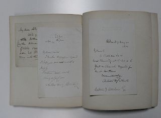 Collection of autograph letters and signatures, from legal and ecclesiastical writers including Bish