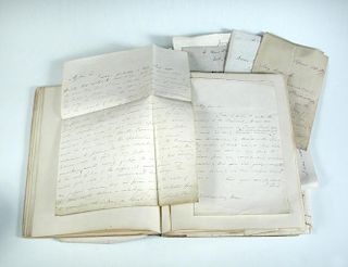 An album of letters from physicians and scientists, mainly later 19th Century, and most written to D
