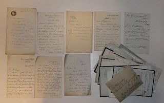A collection of letters mainly 19th century and addressed to Dr Wiiliam Allchin, most from other phy