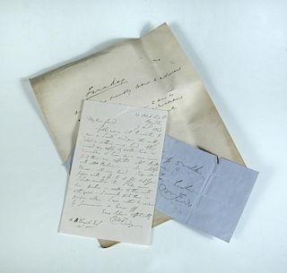 FARADAY (Michael, 1791-1867, English Chemist and Physicist).  Autograph letter signed, dated 9 Dec 1