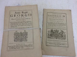 Acts of Parliament, Canals and Navigable Rivers, seventeen Acts between 1721 and 1840, disbound, fol