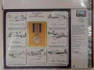 RAF. An album of large commemorative covers circa 1984-88, limited editions, twenty two, each signed
