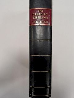 <p>French uprisings in Canada, hand-written journal, The Canadian Rebellions by 'Col. Gore. Malcolm.