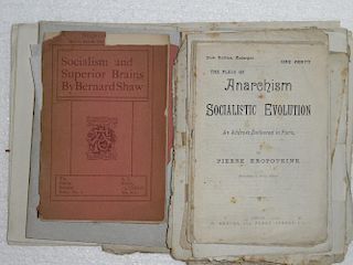 A collection of socialist, anarchist, communist pamphlets and monographs, mainly 19th century, inclu