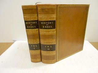 WRIGHT (T.) The History and Topography of the County of Essex, illustrated by W. Bartlett, in two vo