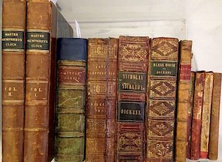 DICKENS (Charles), first editions, including Master Humphrey's Clock, 2 vols, 1850; Little Dorrit, 1