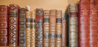 Mixed literature, some leather bound including odd volumes. The Adventures of Telemachus, 8th editio
