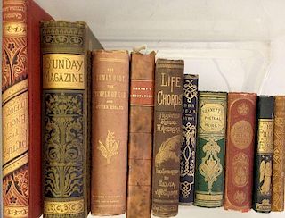 Literature and poetry, 19th century. Collection mostly in cloth gilt bindings, including Shakespeare
