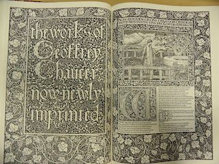 CHAUCER (Geoffrey) The Works, The Basilisk Press, 1974-75, folio, [a facsimile reprint of the Kelmsc