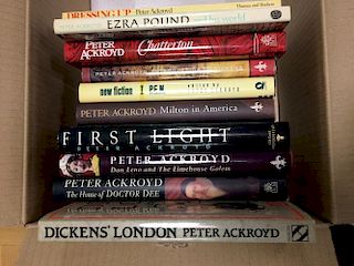 ACKROYD (Peter) Collection of first editions, generally in good or very good condition, including: L