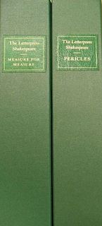 The Letterpress Shakespeare. Comedies, The Folio Society, c. 2008-2014, 4to, sixteen vols green half