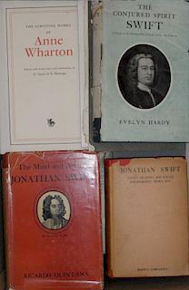 Bibliography. Works on various authors including Horace Walpole, William Harvey, Anne Wharton, Jonat
