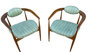 Pair Mid Century ADRIAN PEARSALL 950-C Chairs 
