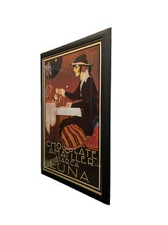 THOMAS BARCELONA Chocolate Amatiler Lune Vintage Advertisement Poster
