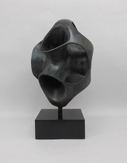 Abstract Ceramic Mobius Sculpture.