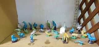 Group of (28) Oriental Glazed Ceramic Animal Figures.